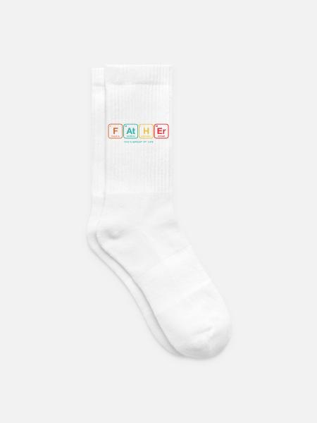 Father Periodensystem Papa Geschenk - Tennissocken - Weiß