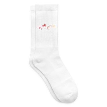 Dressurpferde-Dressurreiter - Tennissocken - Weiß - Rechts