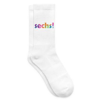 SECHS 6 JAHRE 6. GEBURTSTAG - Tennissocken - Weiß - Rechts