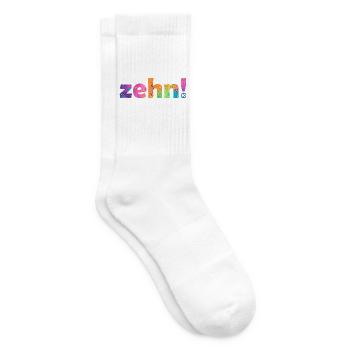 ZEHN 10 JAHRE 10. GEBURTSTAG - Tennissocken - Weiß - Rechts