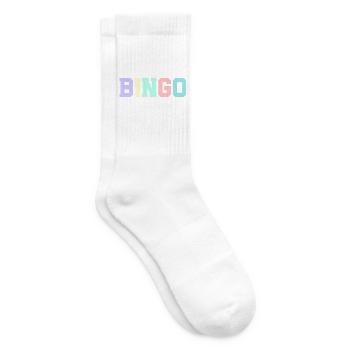 Bingo – Retro Bingo Design - Tennissocken - Weiß - Rechts