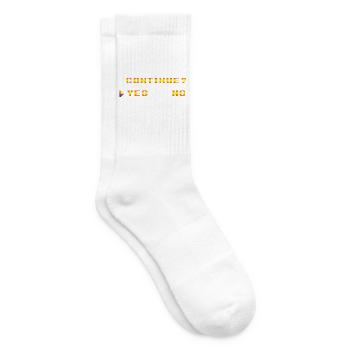 Weitermachen? Ja oder Nein - Tennissocken - Weiß - Rechts