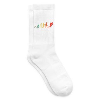 American Football Evolution - Sport Design - Tennissocken - Weiß - Rechts