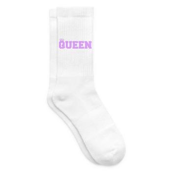 Königin in Lila Kronen-Style - Tennissocken - Weiß - Rechts