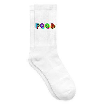 Food Food delicious - Tennis socks - white - Right