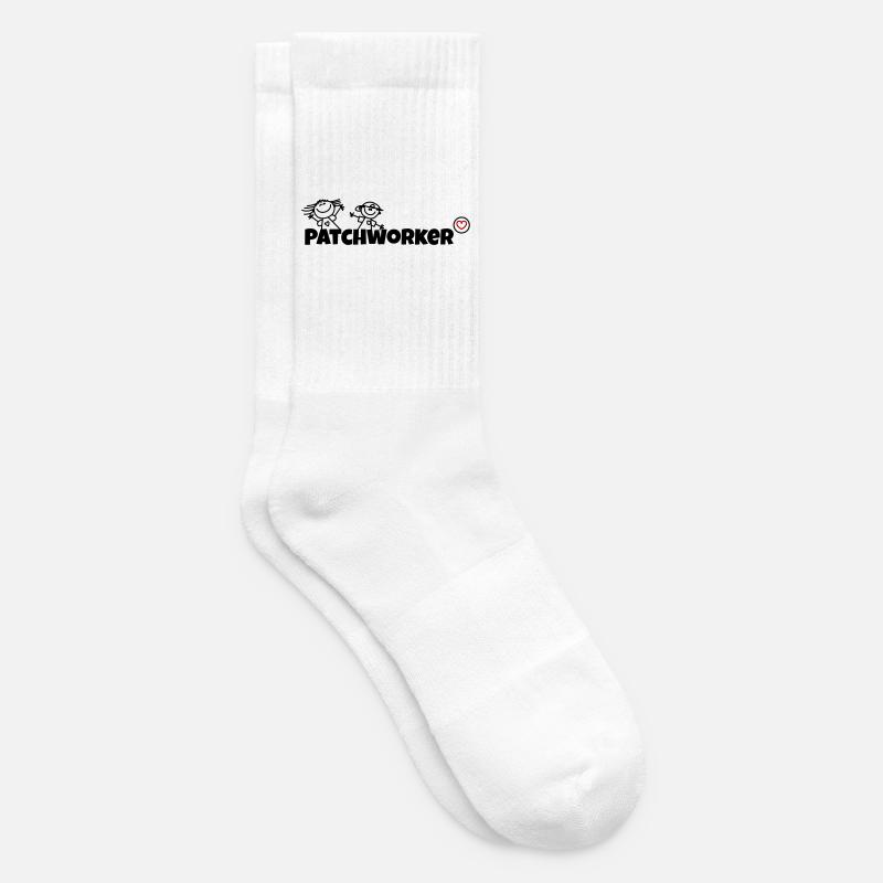 Patchworker - Tennissocken - Weiß