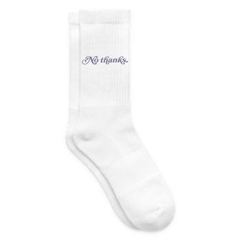 No thank you. - Tennis socks - white - Right