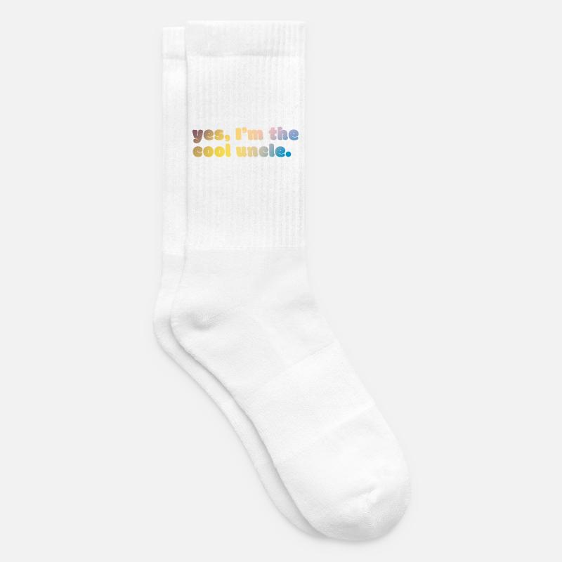 Cool Uncle Statement - Tennissocken - Weiß
