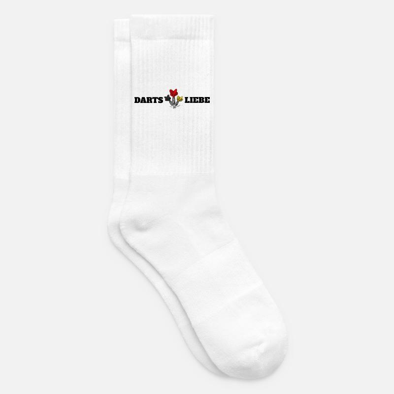 Darts ist Liebe - Tennissocken - Weiß