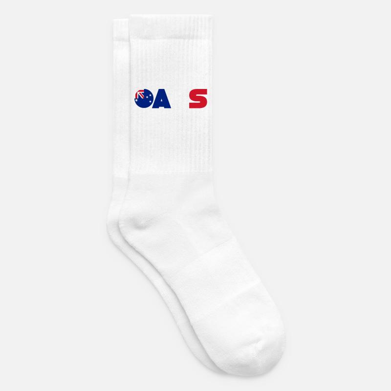 Australien - Tennissocken - Weiß
