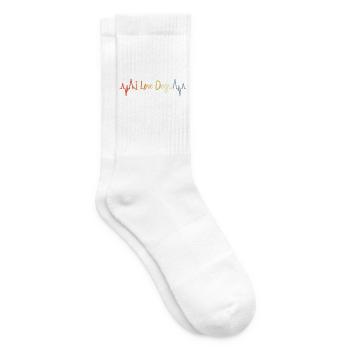 Hundeliebhaber Herzlinie - Tennissocken - Weiß - Rechts