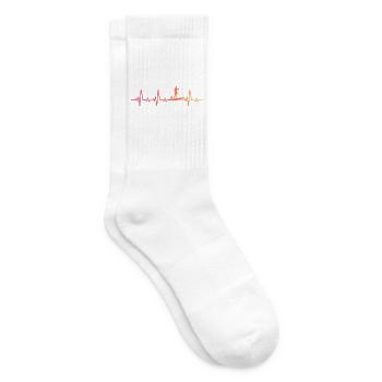 Sunset Heartbeat Stand-up-Paddle - Tennissocken - Weiß - Rechts