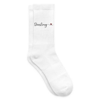 Cute Darling Heart Typografie - Tennissocken - Weiß - Rechts