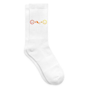 Geschenkidee für die Freediverin mit Gerätetauchen - Tennissocken - Weiß - Rechts