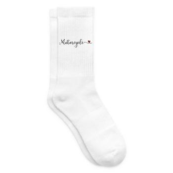 Motorrad - Tennissocken - Weiß - Rechts