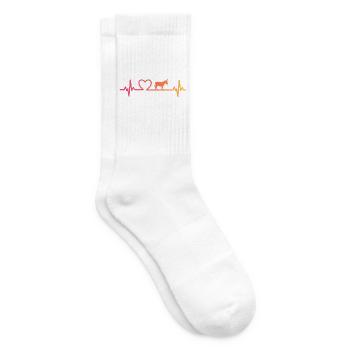 Esel Herzschlag Eselin - Tennissocken - Weiß - Rechts