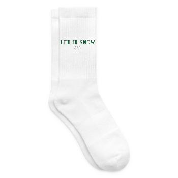 Let It Snow or Not – Trockenes Weihnachtsstatement - Tennissocken - Weiß - Rechts