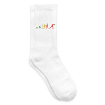 Langlauf Evolution Skilanglauf Für Ski Langläufer - Tennissocken - Weiß - Rechts