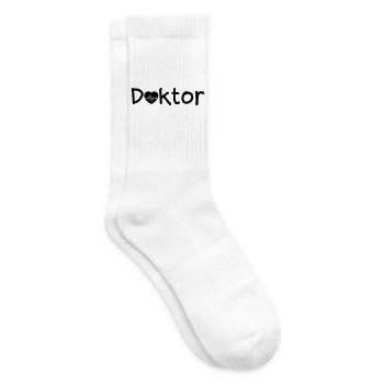 Doktor Arzt Liebe Medizin Spruch Geschenk - Tennissocken - Weiß - Rechts