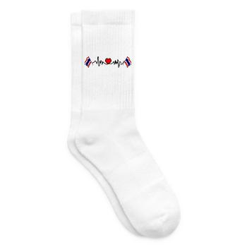 Heart rate cardio for Thailand - Tennis socks - white - Right