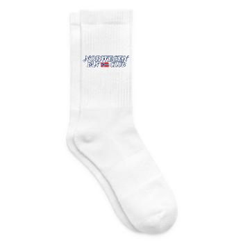Norwegen Fanclub Schriftzug - Tennissocken - Weiß - Rechts