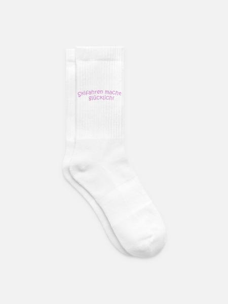 Skifahren glücklich - Tennissocken - Weiß