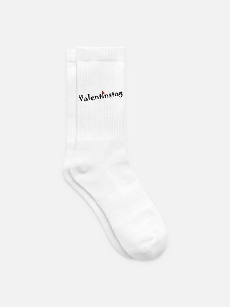 Valentinstag - Tennissocken - Weiß