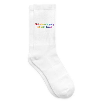 Equality is not a trend rainbow - Tennis socks - white - Right