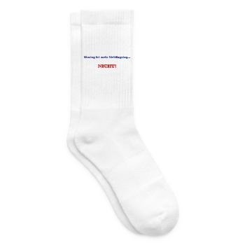 Montag NICHT – Humor mit Typografie - Tennissocken - Weiß - Rechts