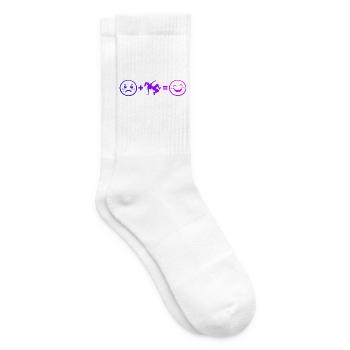 Geschenkidee für die Breakdancerin mit Break Dance - Tennissocken - Weiß - Rechts