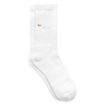 Watt Los Krabbe Maritim Nordsee Plattdeutsch  - Tennissocken - Weiß - Rechts