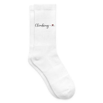 klettern - ich liebe Klettern - Tennissocken - Weiß - Rechts