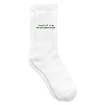 Bequem Ungemütlich Typografie - Tennissocken - Weiß - Rechts