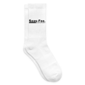 Saas-Fee coordinates Valais Switzerland - Tennis socks - white - Right