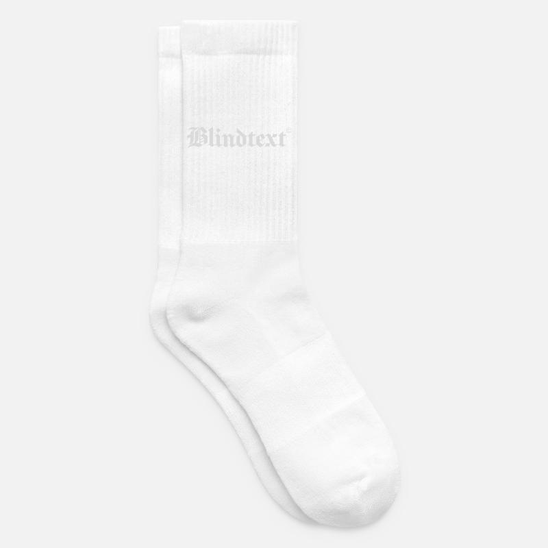 Blindtext - Tennissocken - Weiß