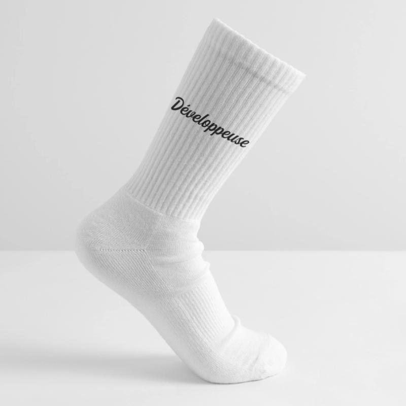 Développeuse Web Code Logiciel Application Tech Chaussettes de tennis