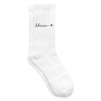 Lehrerin - Tennissocken - Weiß - Rechts