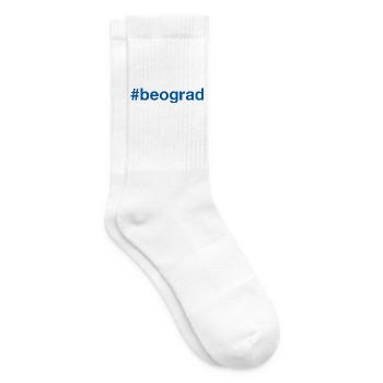 Bégrad Belgrade Serbie Hashtag Serbien - Chaussettes de tennis - blanc - Droite