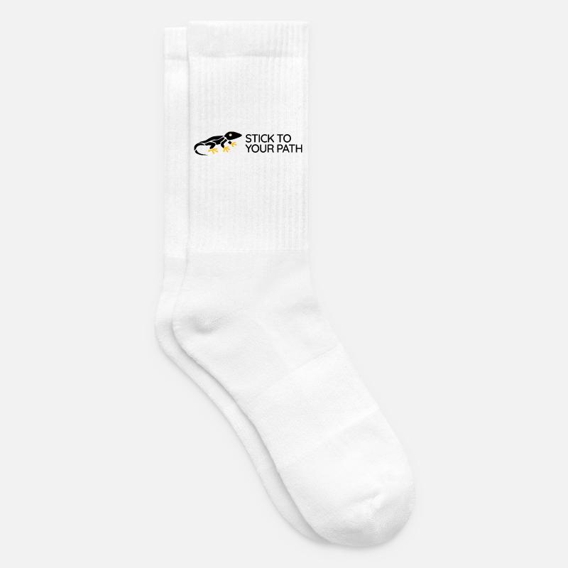 Gecko - Stick to your Path - Tennis socks - white