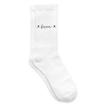 Ewiges Herz - Tennissocken - Weiß - Rechts