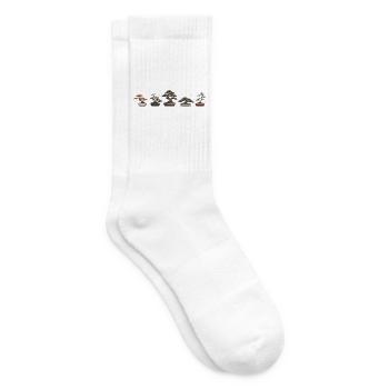 Japanische Bonsai-Baum Pflanze Bonsai - Tennissocken - Weiß - Rechts