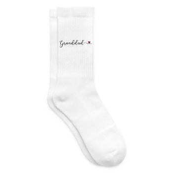 Großvater-Herz-Design - Tennissocken - Weiß - Rechts