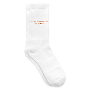 Es ist jetzt sicher, den Computer auszuschalten. Nostalgie - Tennissocken - Weiß - Rechts