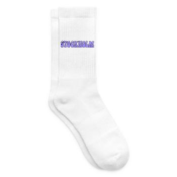 Stockholmer Pastel-Purpur-Tippfehler - Tennissocken - Weiß - Rechts