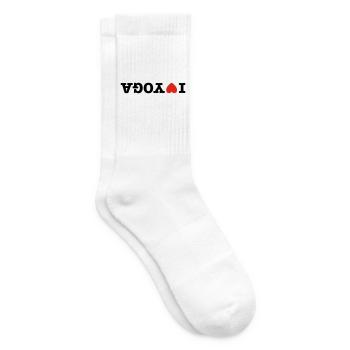 I love yoga - Tennissocken - Weiß - Rechts