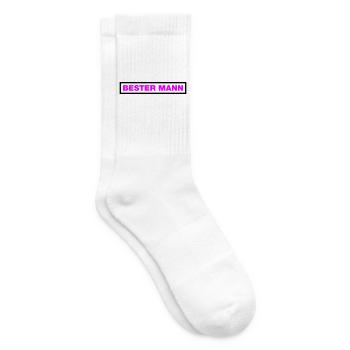 Bester Mann - Tennissocken - Weiß - Rechts