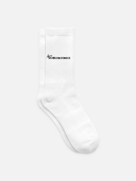 Après Ski Instructor – First Lesson Free - Tennissocken - Weiß