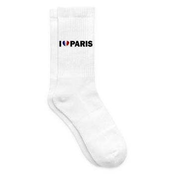 I love Paris France - Tennis socks - white - Right