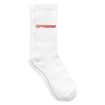 Farbe Tusche Streifen - Tennissocken - Weiß - Rechts