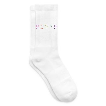 Queer Braille - Tennissocken - Weiß - Rechts